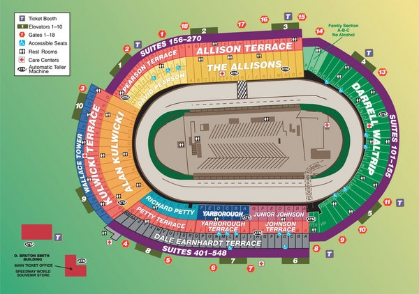 Bristol Motor Speedway Interactive Seating Chart