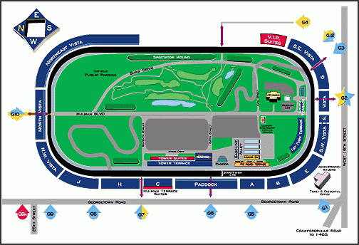 Indianapolis Raceway Park Seating Chart