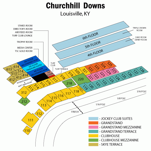 Churchill Downs Seating Chart