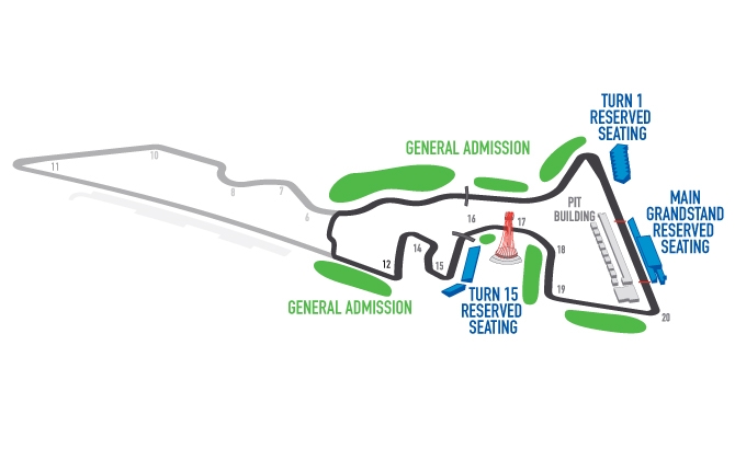 Circuit Of The Americas Main Grandstand Seating Chart