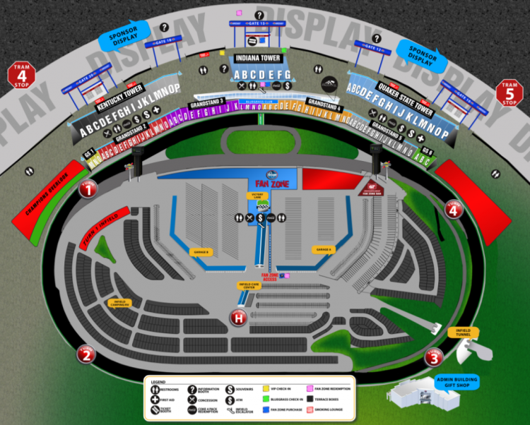 Tri Oval Tower Seating Chart