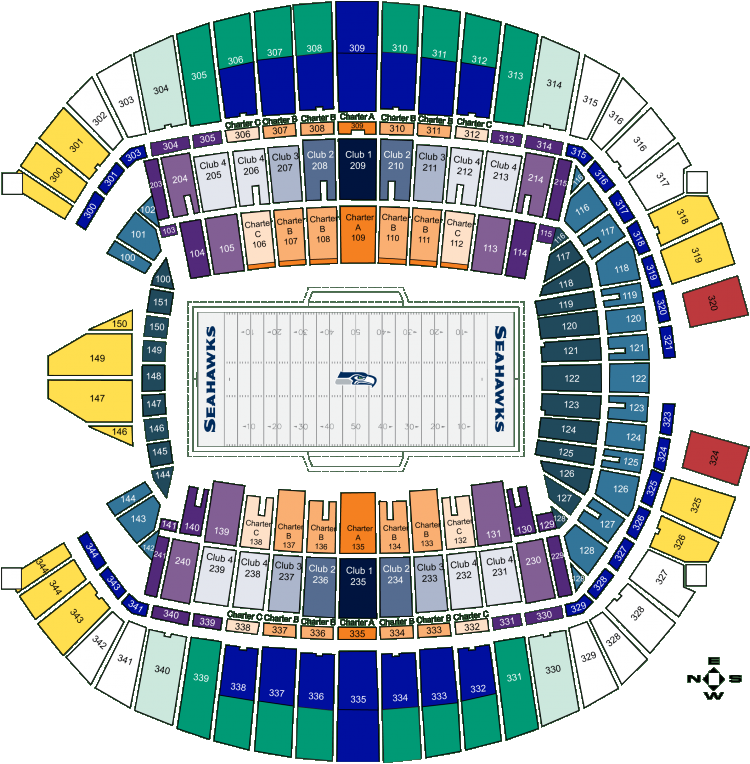 Seahawks Suite Seating Chart